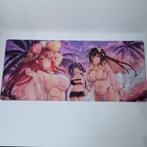 Azur Lane Beach Girls Desk Mat Anime Mousepad Gaming Playmat 35in x 16in